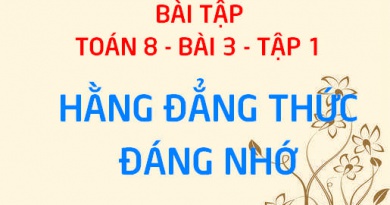 Bài tập về các hằng đẳng thức đáng nhớ: bình phương của một tổng, một hiệu và hiệu hai bình phương - Toán 8 bài 3 tập 1